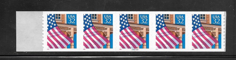 #2915A MNH 32¢ Flag Over Porch PNC/5 Plate #13231A