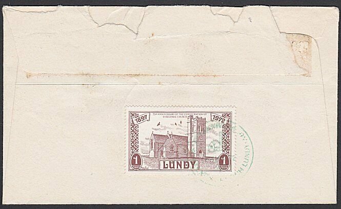 GB LUNDY 1972 cover - 1p St Helena's Church.................................F846