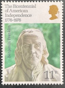 Great Britain Scott #753 MNH Single Benjamin Franklin SCV $.30 L41