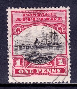 Aitutaki - Scott #35 - Used - Crease LL corner - SCV $12