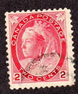 CANADA, Scott # 77, used, 2013 CAT = $ 0.35 Lot 200553 -01