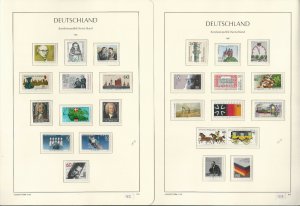 Germany Stamp Collection on 24 Hingless Lighthouse Pages, 1985-1990, JFZ