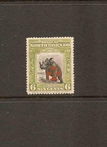 NORTH BORNEO 1916 6c SG 194a PERF 14½ - 15 MOUNTED MINT Cat £250