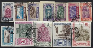 Spain Zaragoza Labels SET OF 12 1945 Z8700