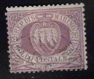 San Marino Scott 12 Used 1895 stamp