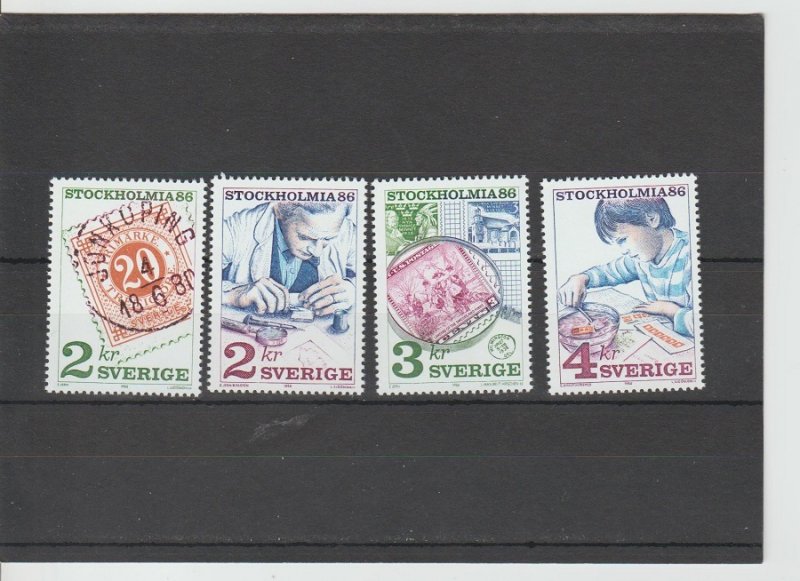 Sweden  Scott#  1585-1588  MNH  (1986 Stockholmia)