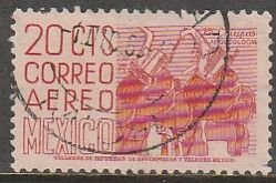 MEXICO C220, 20¢ 1950 Definitive 2nd Printing wmk 300 USED, F-VF. (1049)