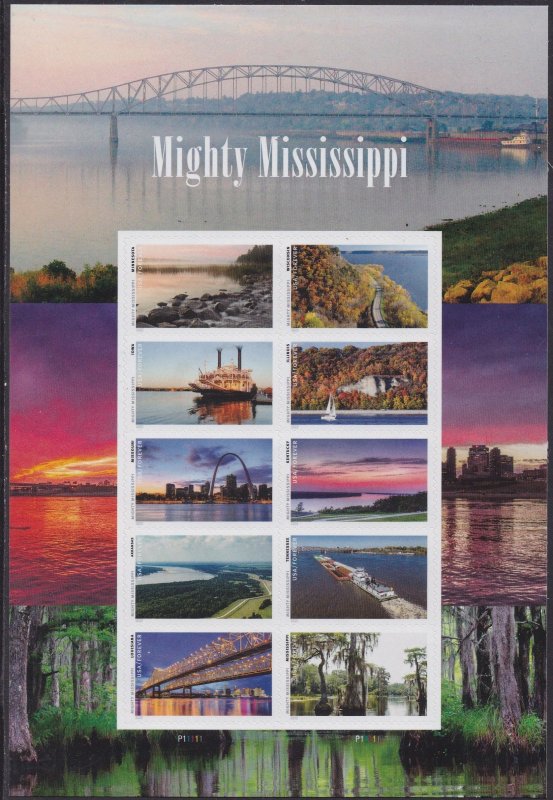 5698 Mighty Mississippi MNH