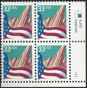 # 3277 MINT NEVER HINGED FLAG AND CITY