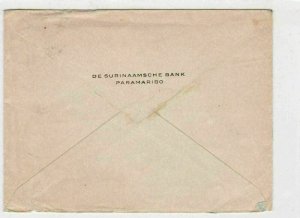 Suriname 1919 Surinaamsche Bank Stamps Cover  ref 22343 