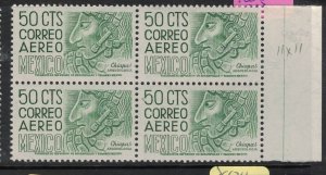 Mexico SC 220n Bl of 4 MNH (1fbd) 