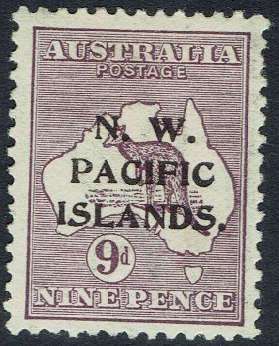 NWPI NEW GUINEA 1915 KANGAROO 9D 1ST WMK