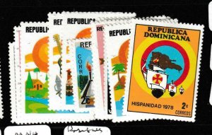 Dominican Republic SC C790, 802-7, C261, 280-2, 284-5, 287-9 MOG (1gif) 