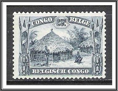 Belgian Congo #142 Uele Hut Used