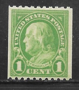 USA 604: 1c Franklin, coil, MH, F-VF