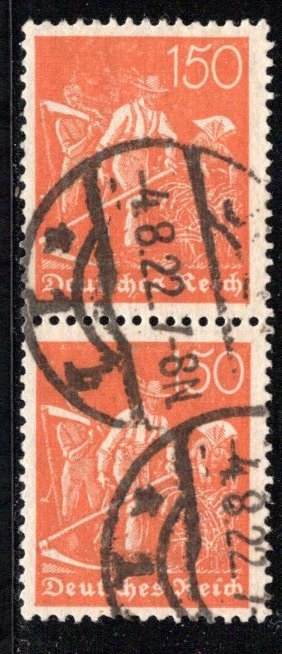 Germany Reich Scott # 175, used, pair, Mi # 189, exp h/s