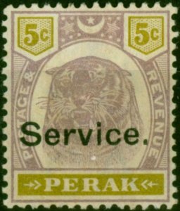 Perak 1897 5c Dull Purple & Olive-Yellow SG011 Fine MM