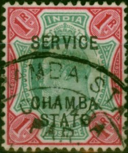 Chamba 1905 1R Green & Carmine SG031 Fine Used (2)