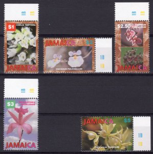Jamaica 1997 Sc#866/870 ORCHIDS Set (5) MNH