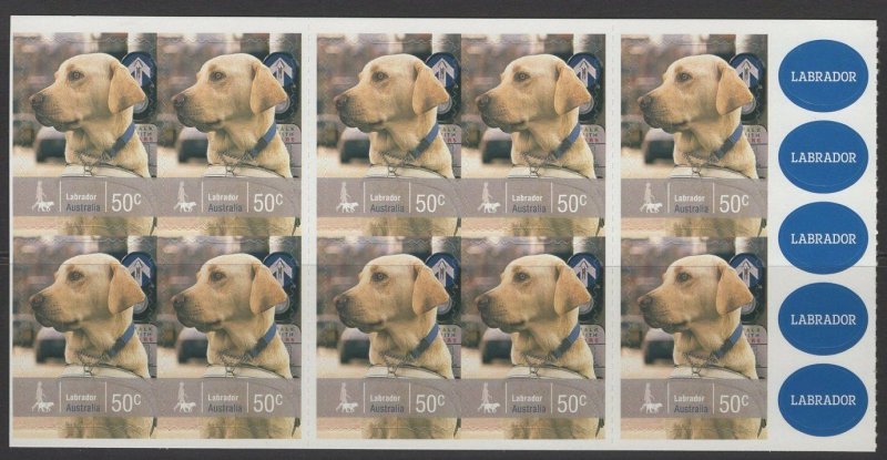 AUSTRALIA SGSB292(3009a) 2008 WORKING DOGS $5 BOOKLET MNH 