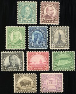 US Stamps # 692-701 MNH F-VF Scott Value $140.00