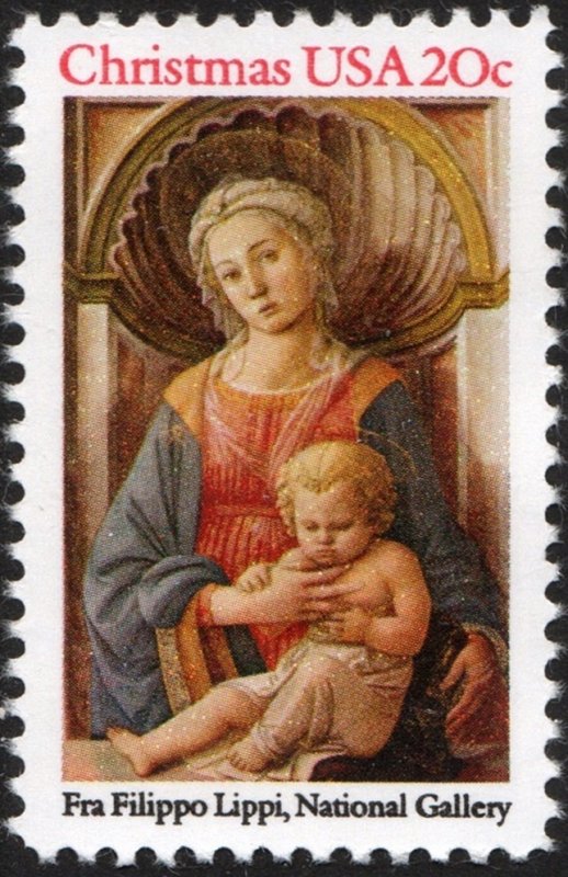 SC#2107 20¢ Madonna & Child Single (1984) MNH