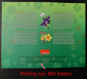 Romania 2012 Flora of Romania limited edition: 800 ex MNH S/S
