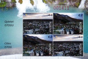 Kosovo - Postfris/MNH - Sheet Cities 2024