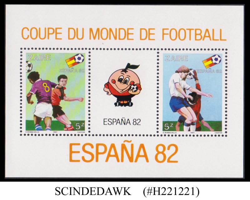 ZAIRE - 1982 WORLD CUP OF FOOTBALL - ESPANA '82 - MIN/SHT MNH