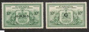 Canada EO1-EO2 Set Mint never hinged