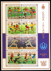 Cook Islands 1976 Sc#454c MONTREAL OLYMPIC GAMES Souvenir Sheet MNH