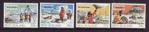 New Zealand-Sc#791-4-unused NH set-Antarctic research-1984-