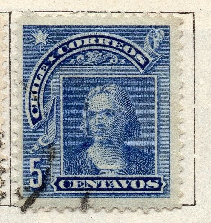 Chile 1905 Early Issue Fine Used 5c. NW-11424