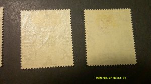 Bahamas 1921-1924 Scott# 71, 78, 81, 82 Mint VF-XF Light Hinge WMK 4