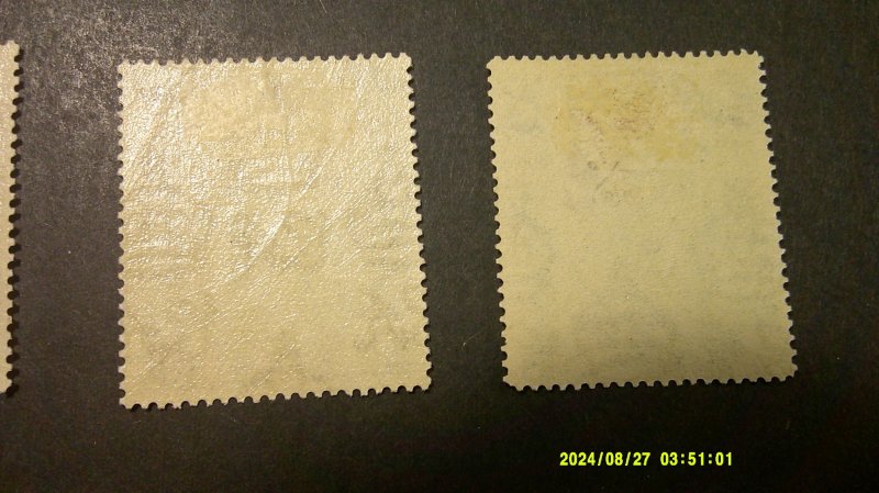 Bahamas 1921-1924 Scott# 71, 78, 81, 82 Mint VF-XF Light Hinge WMK 4