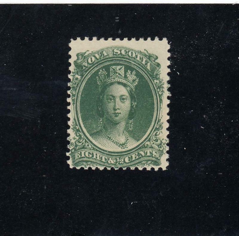 NOVA SCOTIA (LOT KSG221144) # 11 VF-MNH 81/2cts  QUEEN VICTORIA CAT VALUE $40