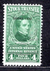 UNITED STATES SC# RD153 CUT CANCEL F/U