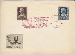 65462 - POLAND - Postal History -  SPECIAL POSTMARK on COVER 1956 - MUSIC Chopin