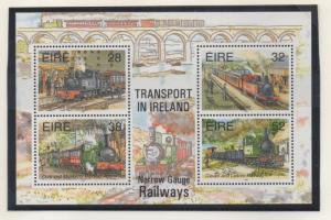 Ireland Sc 959a 1995 Narrow Guage Railways stamp sheet mint NH