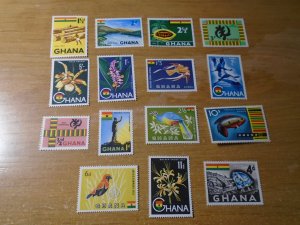 Ghana  3  48-60 / C1-2   MNH   Flowers / Birds