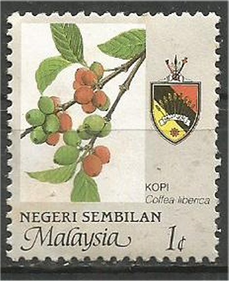 NEGRI SEMBILAN, 1986, mint 1c, Agriculture. Scott 99