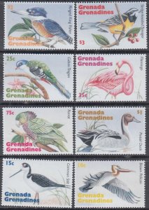GRENADA GRENADINES Sc # 1752-9 MNH CPL SET of 8 - VARIOUS BIRDS