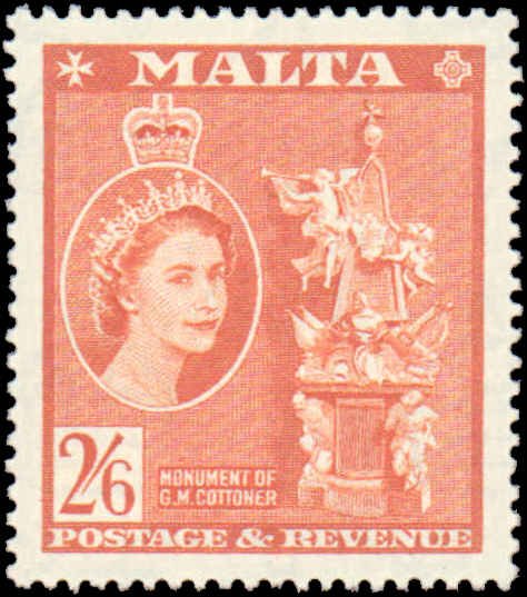 Malta #259, Incomplete Set, 1956-1957, Hinged