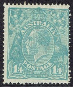 AUSTRALIA 1918 KGV 1/4 SINGLE WMK