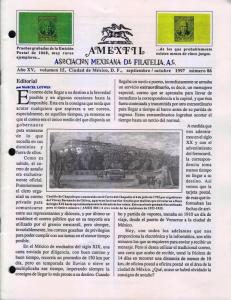 G)1997 MEXICO, AMEXFIL MAGAZINE, SPECIALIZED IN MEXICAN STAM