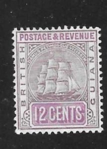 British Guiana 1905-10 Ship Sc 165 MNG A3375