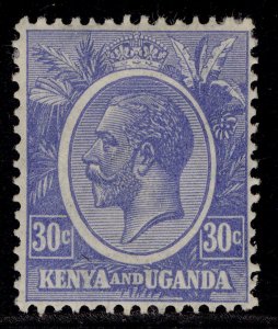 KENYA and UGANDA GV SG84, 30c ultramarine, M MINT.