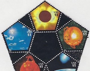 Catalog #3410 Landing on the Moon Block of Five Exploring the Solar System