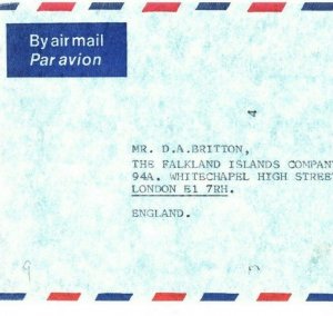 FALKLAND ISLANDS Cover *Falkland Islands Company Ltd* GB 1982 {samwells}EB73