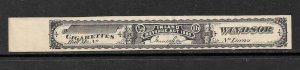 CANADA 1880 1/20th LB Windsor Cigarette Tax Paid Revenue Unused C117